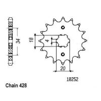 Přední řetězové kolečko Honda